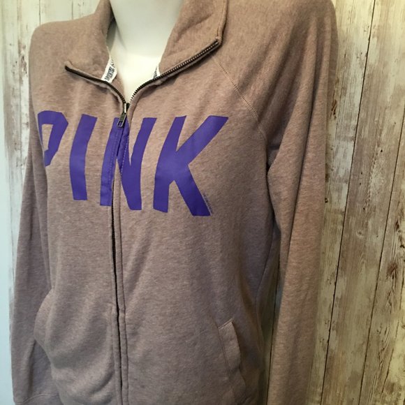 EUC Victoria’s Secret PINK Sweatshirt Jacket S - Picture 2 of 5
